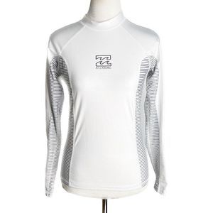 Billabong White and Black Women's Swim Top